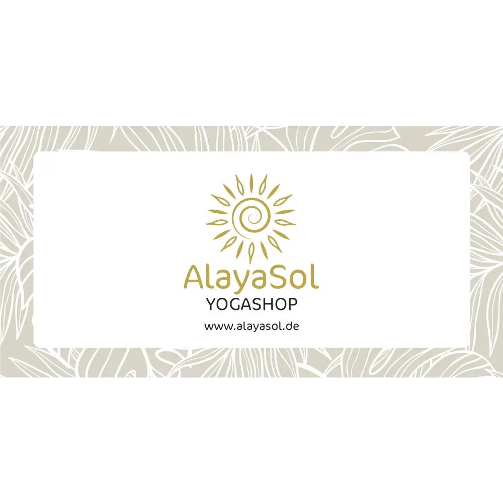 AlayaSol Yogashop Geschenk Gutschein