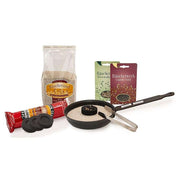 Räucherset für Einsteiger räuchern für Anfänger Eisenpfanne Sand Kohle und Räucherwerk