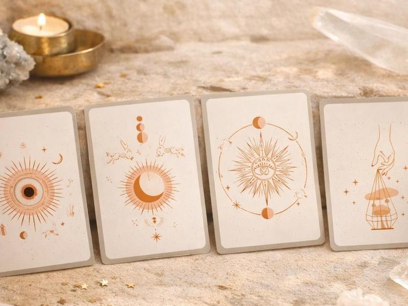 Spirituelle Yoga Postkarten mit inspirierenden Motiven