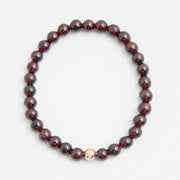 Granat Armband Heilstein Perlenarmband rot