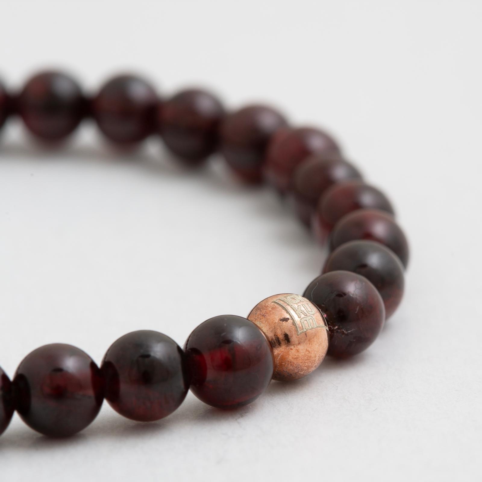 Granat Armband Perlenarmband rot Granatarmband