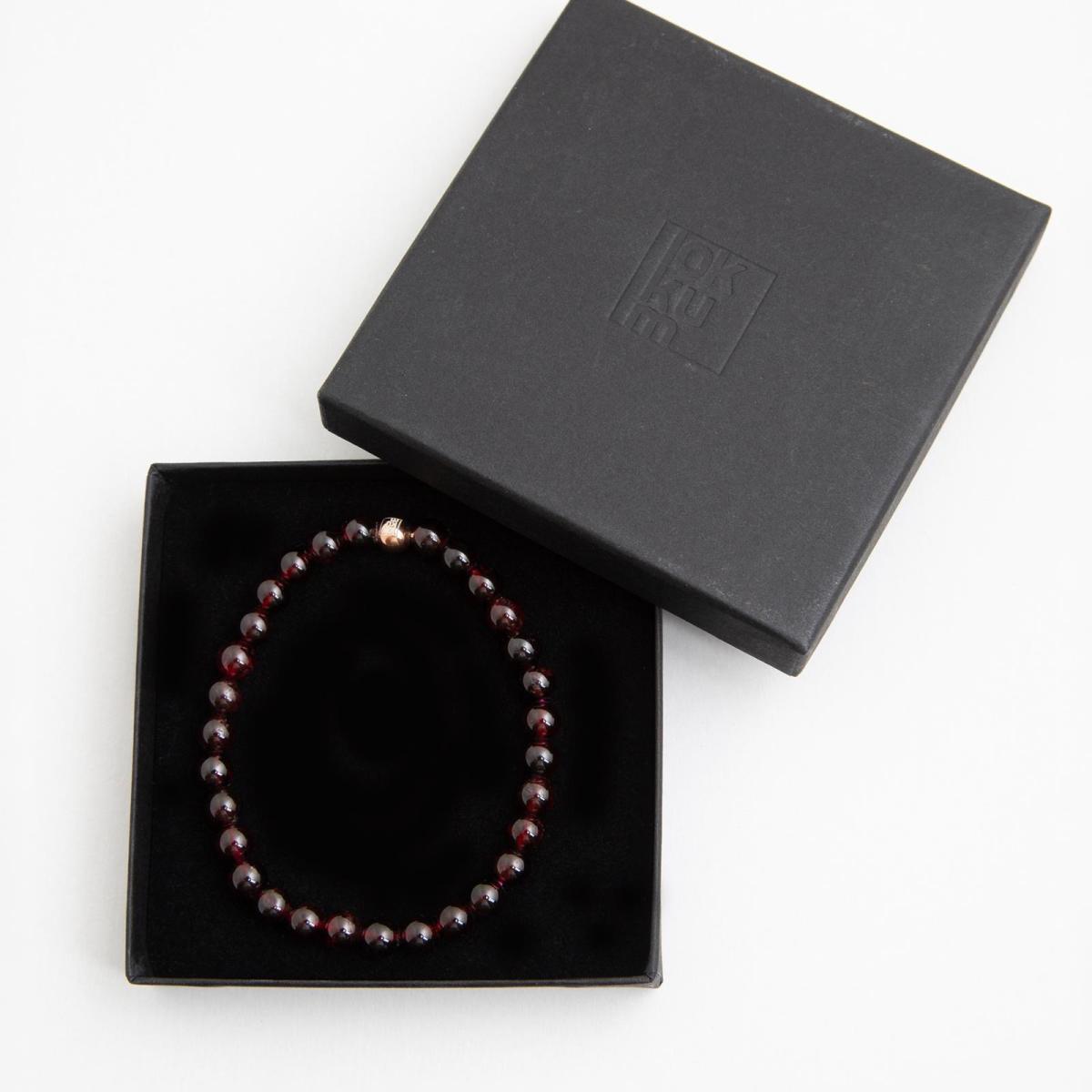 Granat Armband Perlenarmband rot