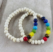 Tulsi Armband mit Chakra Heilstein Perlen