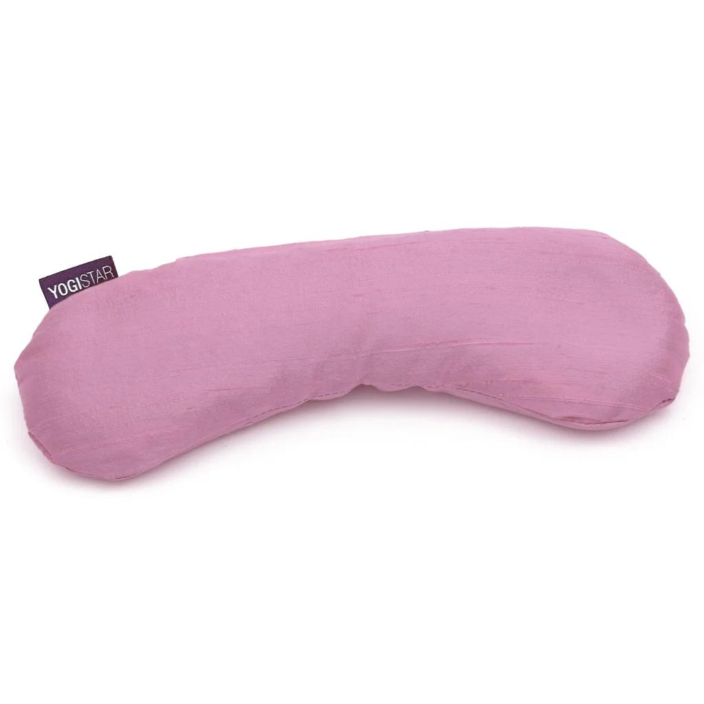 Yoga Augenkissen Rose aus Wildseide mit Bio-Leinsamen und Rosenblüten für Savasana und Meditation