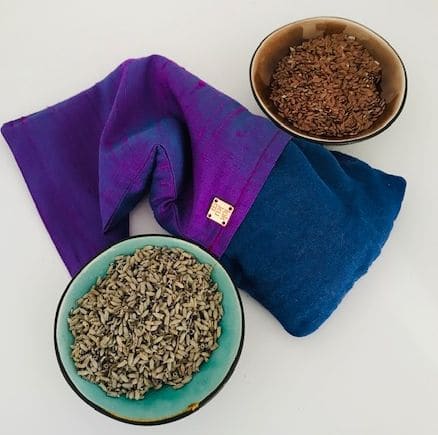 Augenkissen Seide lila