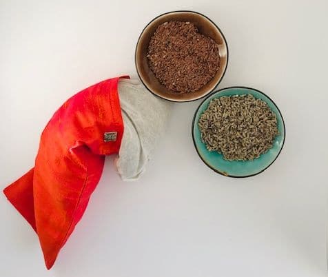 Augenkissen Lavendel und Leinsamen