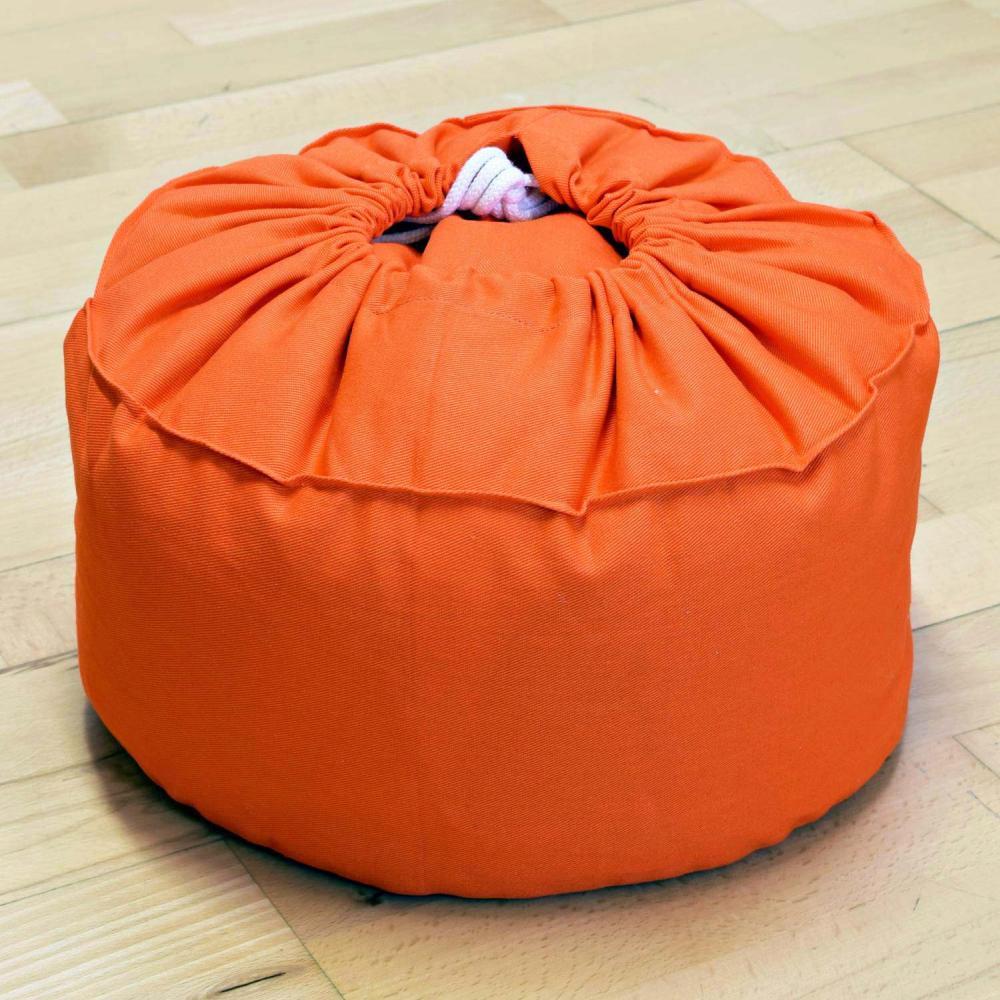 Baghi Meditationskissen in Orange Unterseite