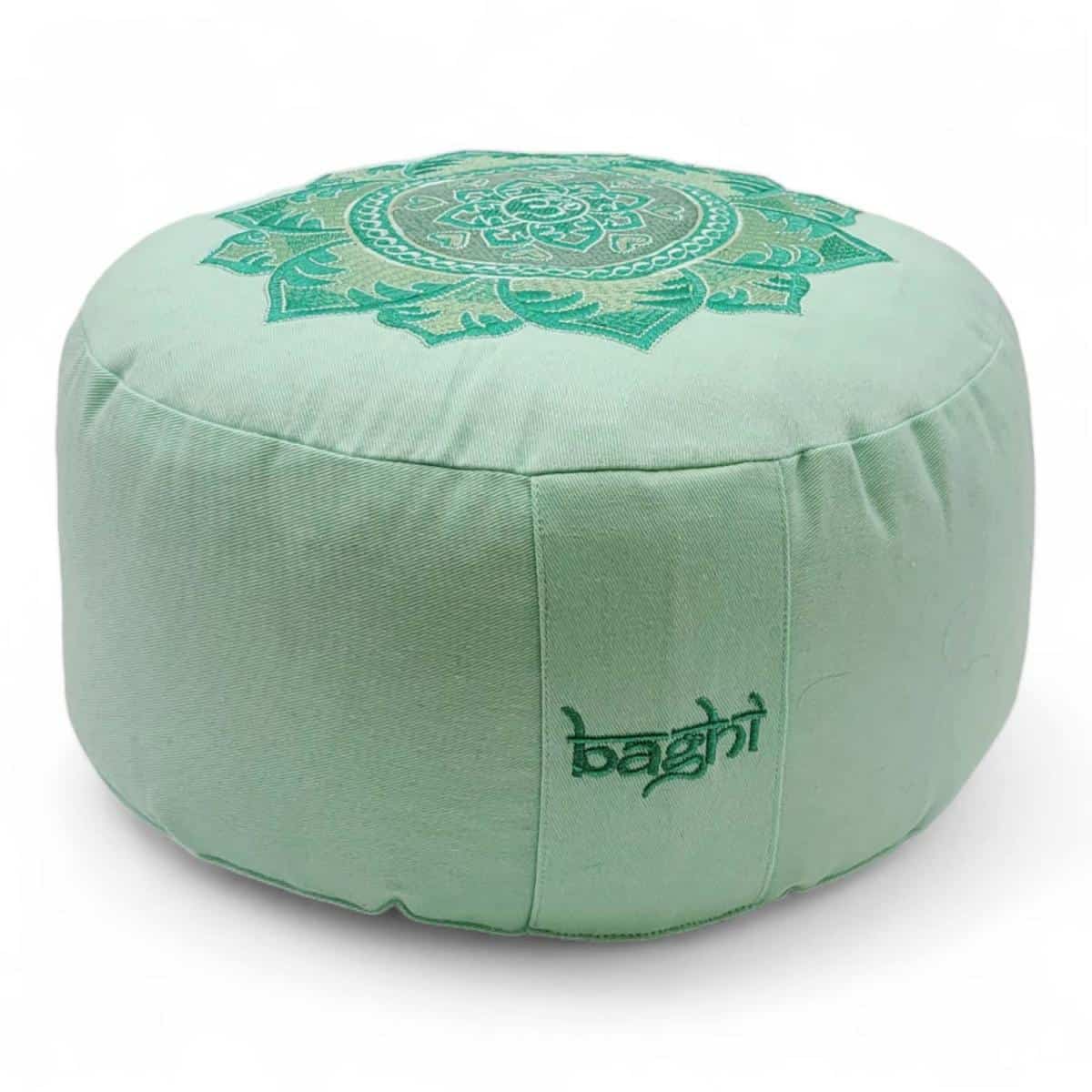 Baghi Meditationskissen rund Lotus in Pistazie