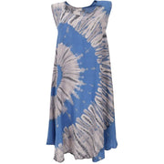 Sommerkleid im Batik Look blau
