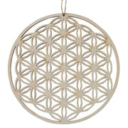 Ornament Blume des Lebens aus Holz klein