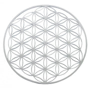 Blume des Lebens Ornament aus Edelstahl 18 cm