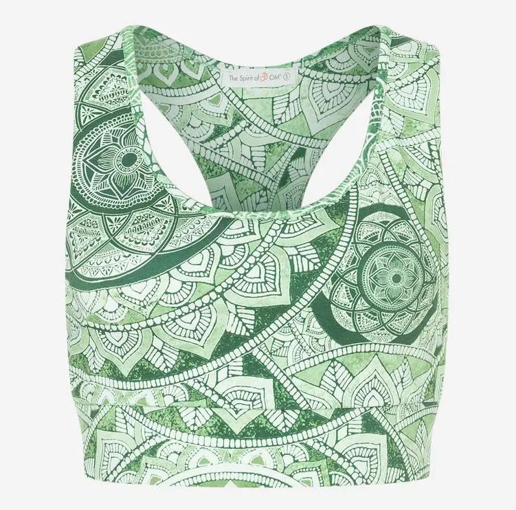 Spirit of Om Yoga BH Bra Bala in smaragd Vorderansicht