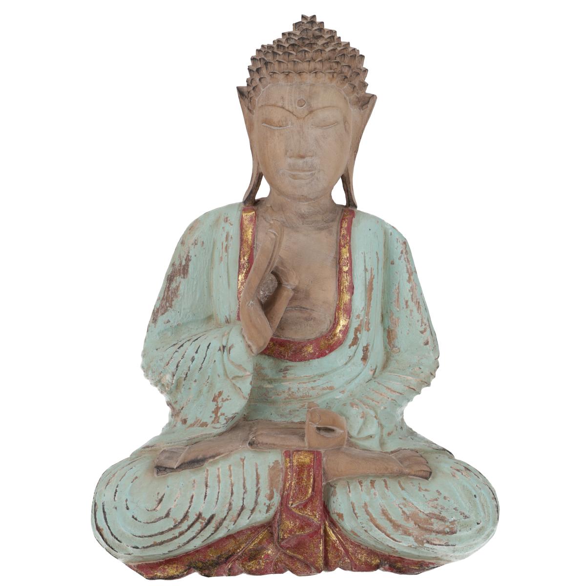 AlayaSol Yogashop Buddha Figur aus Holz