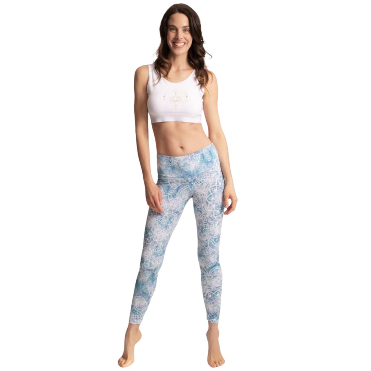Spirit of Om Yoga Leggings Caru in eisblau