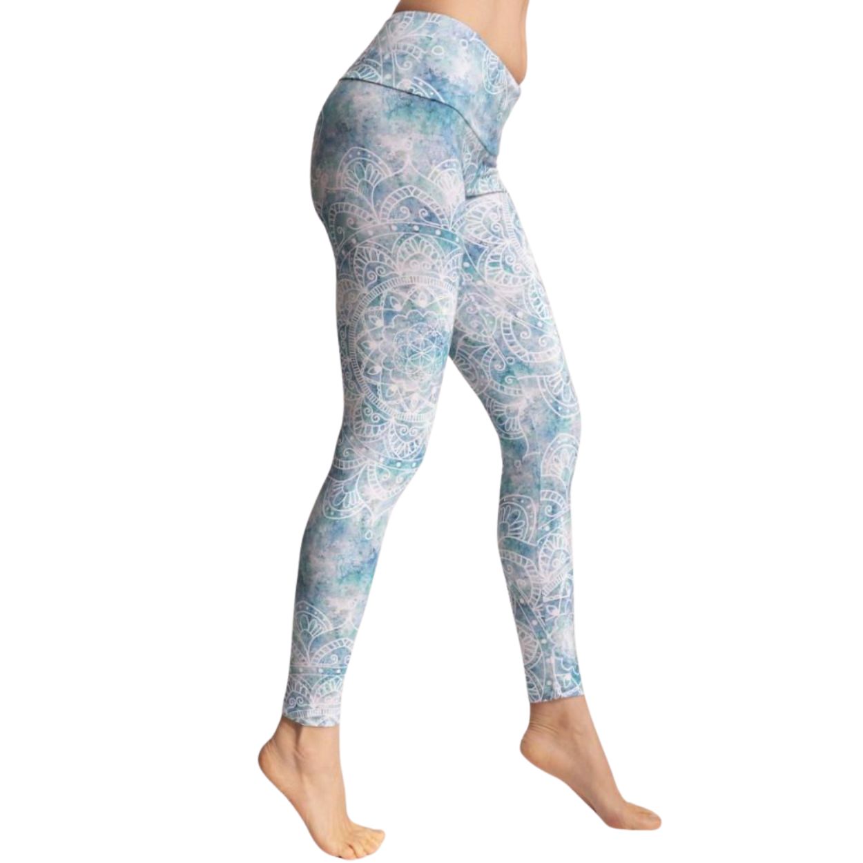 Spirit of OM Yoga Leggings Caru eisblau Seitenansicht