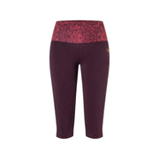 Capri Leggings Madhya aubergine von Spirit of Om Vorderansicht
