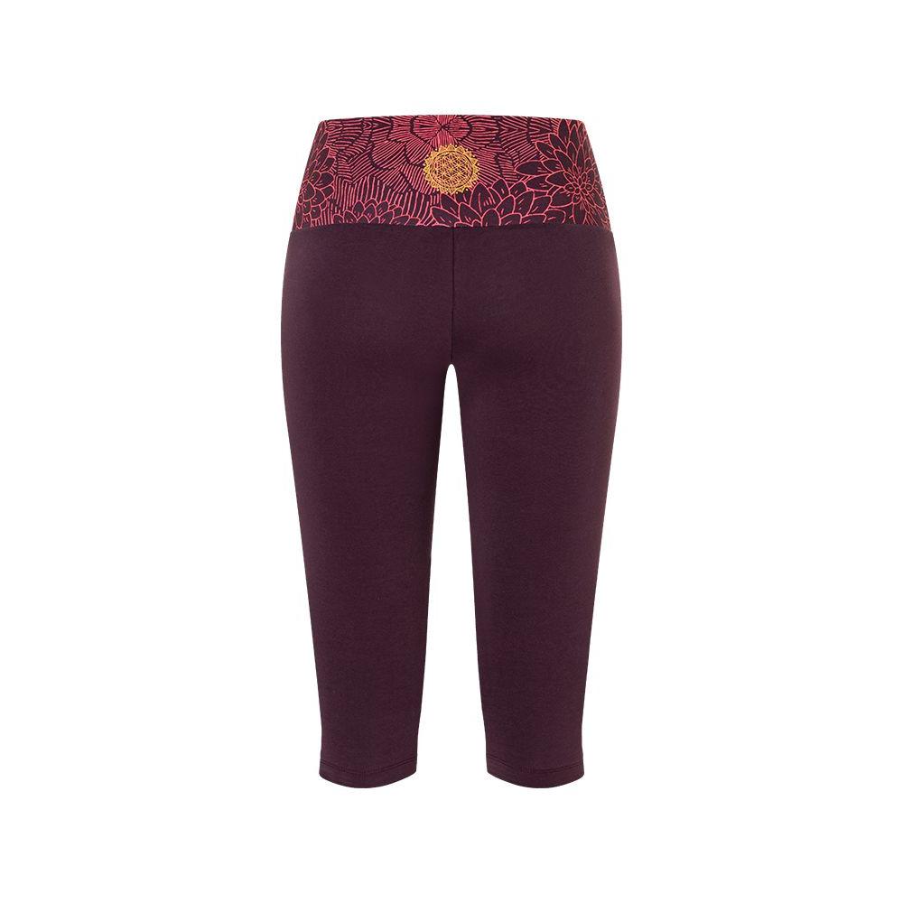 Yoga Capri Madhya aubergine von Spirit of Om