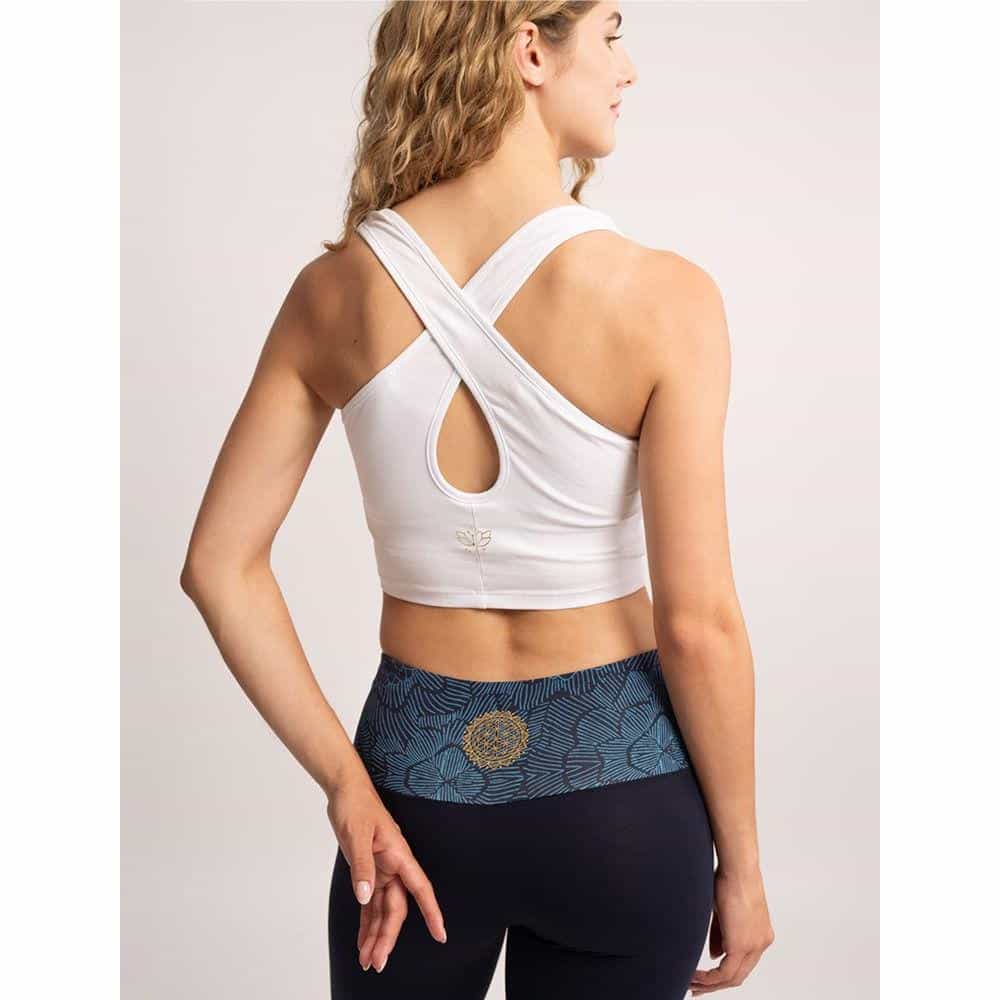 Capri Leggings mit hohem Bund und der Blume des Lebens Print