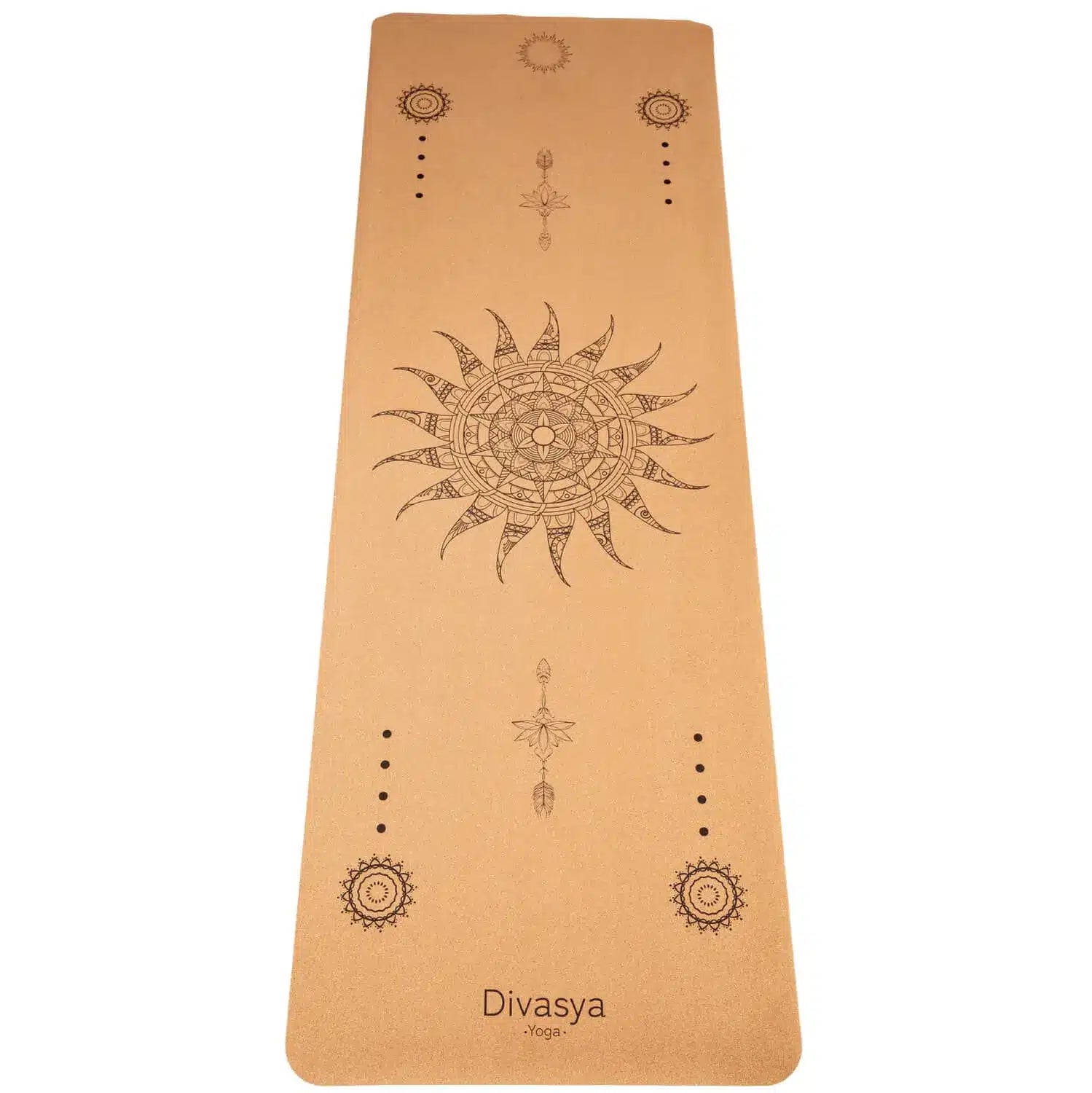 Divasya Reise Yogamatte aus Kork und Kautschuk