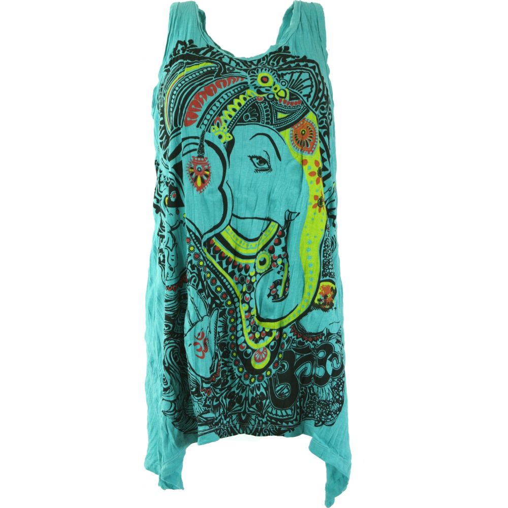 Ganesha Shirt cooles Minikleid im Krinkel Look