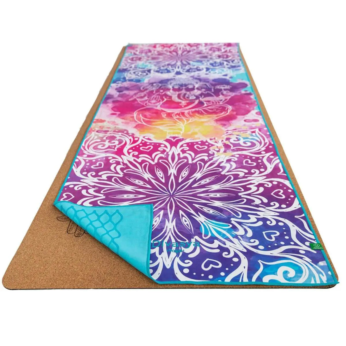 Yogamatten Handtuch Ganesha bunt von Divasya