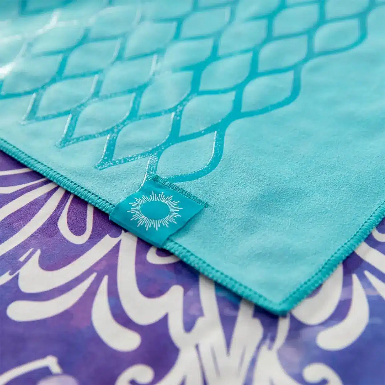 Yogamatten Handtuch mit Silikon Wabenstruktur auf der Unterseite