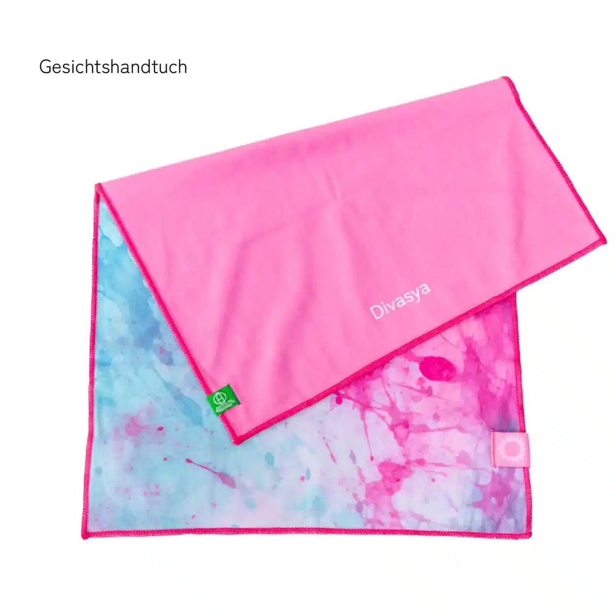 Rutschfestes Handtuch für die Yogamatte mit Gesichtshandtuch