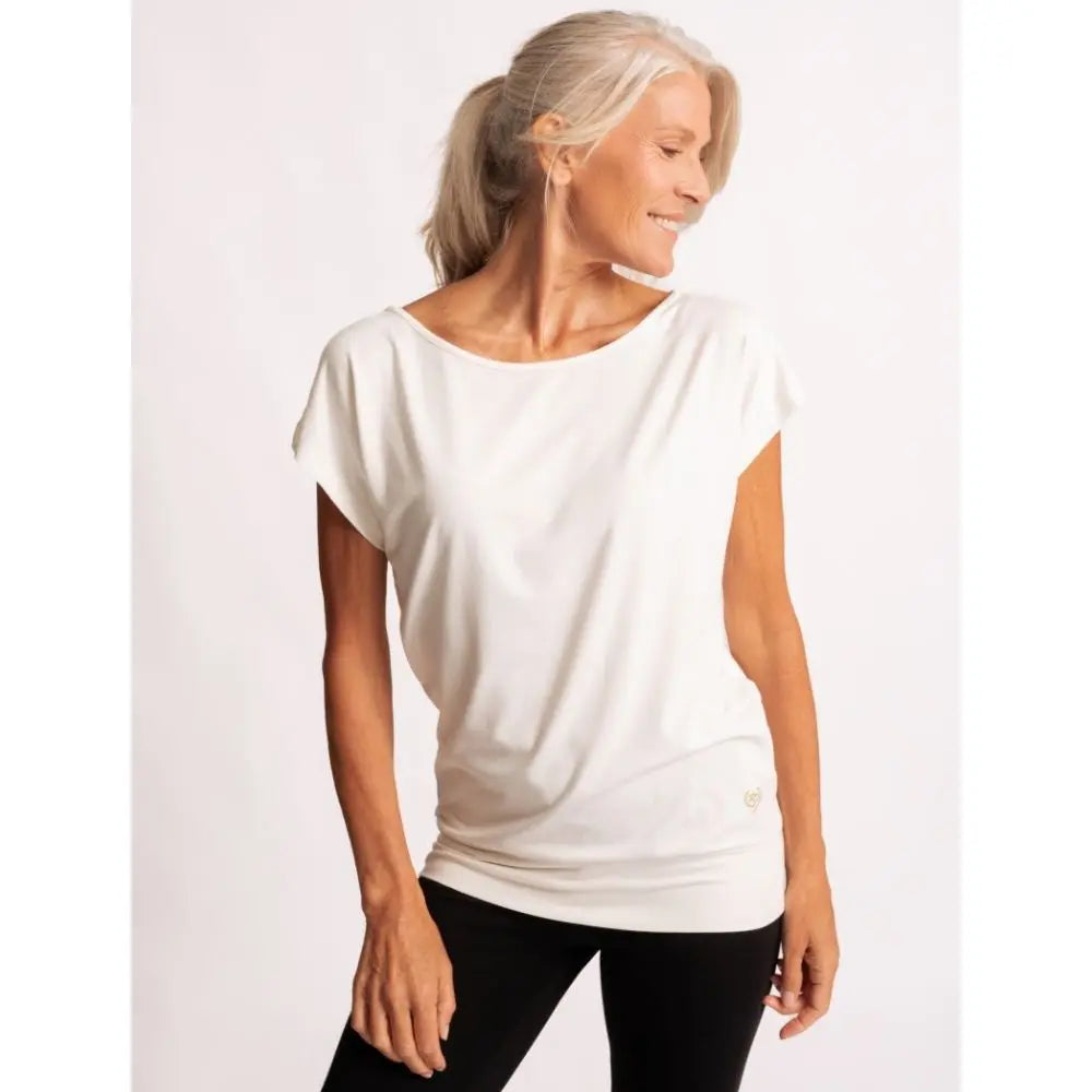Yoga Oberteil Damen von Spirit of Om Shirt Jangama creme