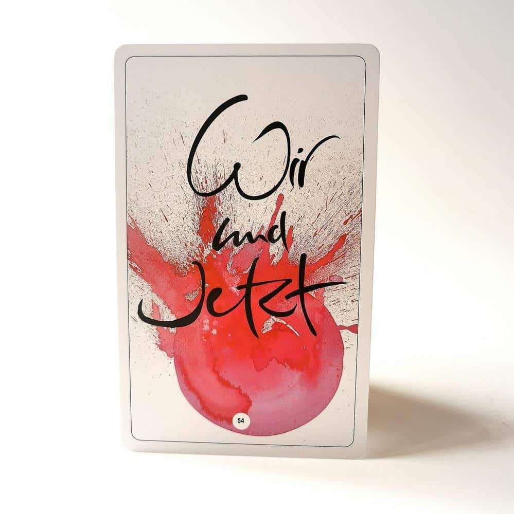 die Wir und Jetzt Karte aus dem Wir Kartenset von Karl und Jwala Gamper