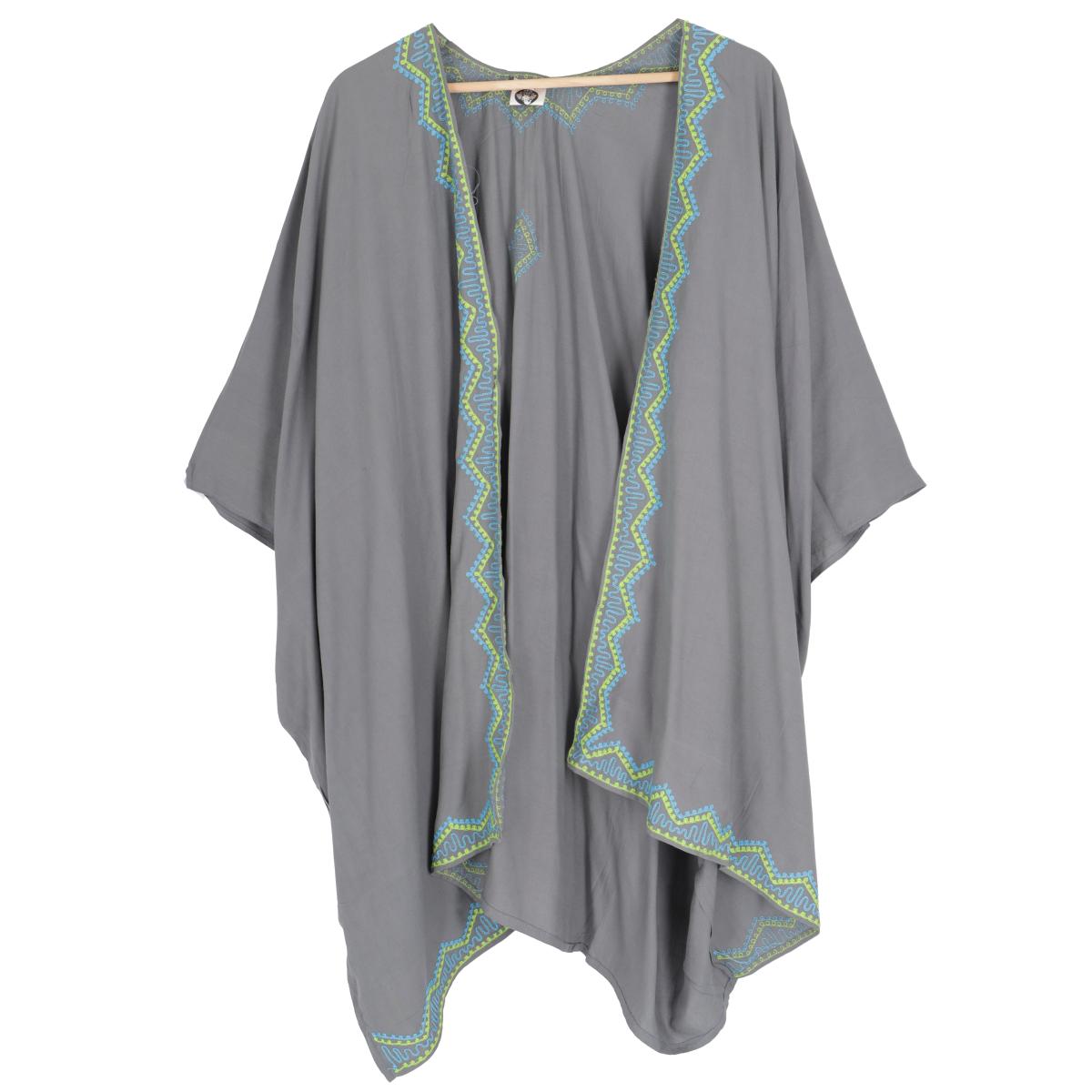 Strandkimono grau