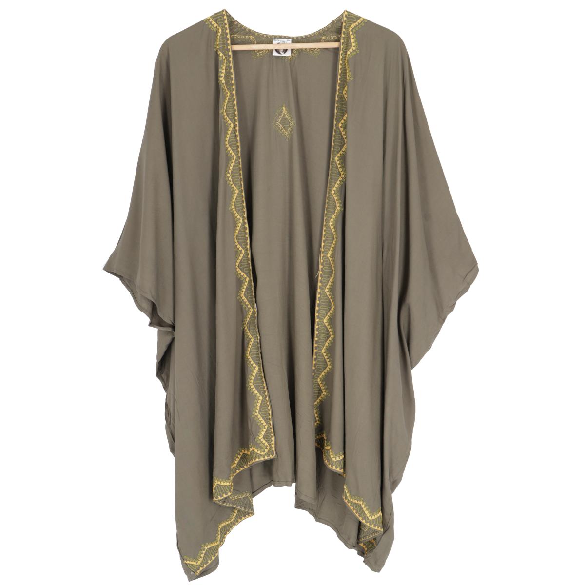 Strandkimono olive