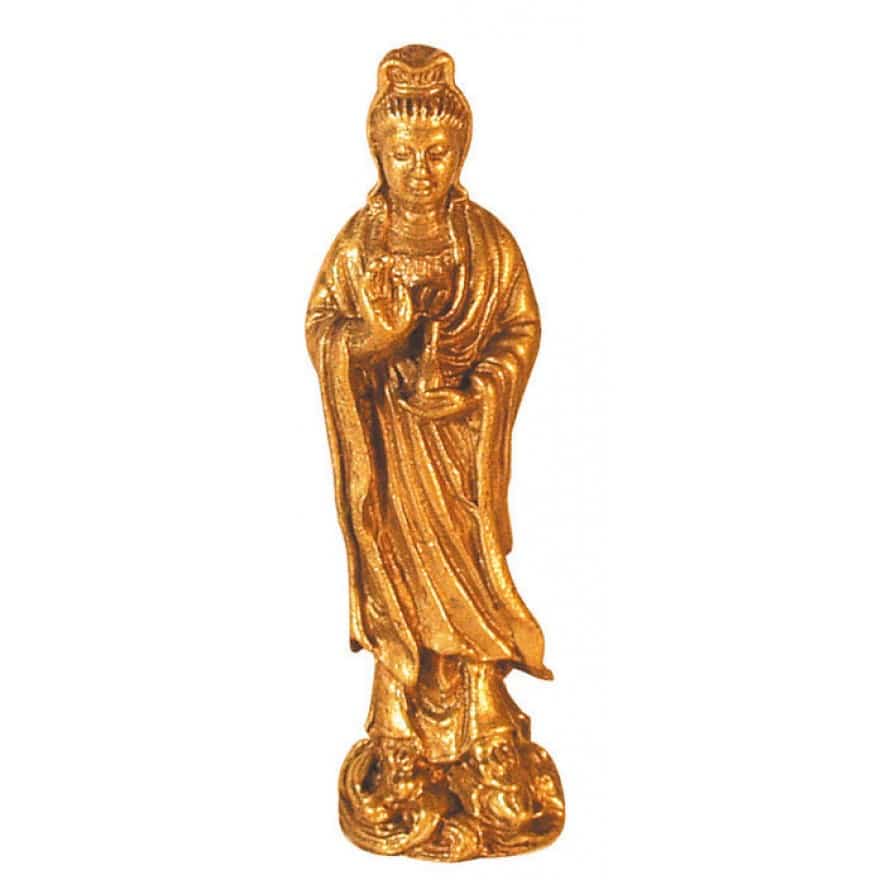 Kuan Yin aus Messing
