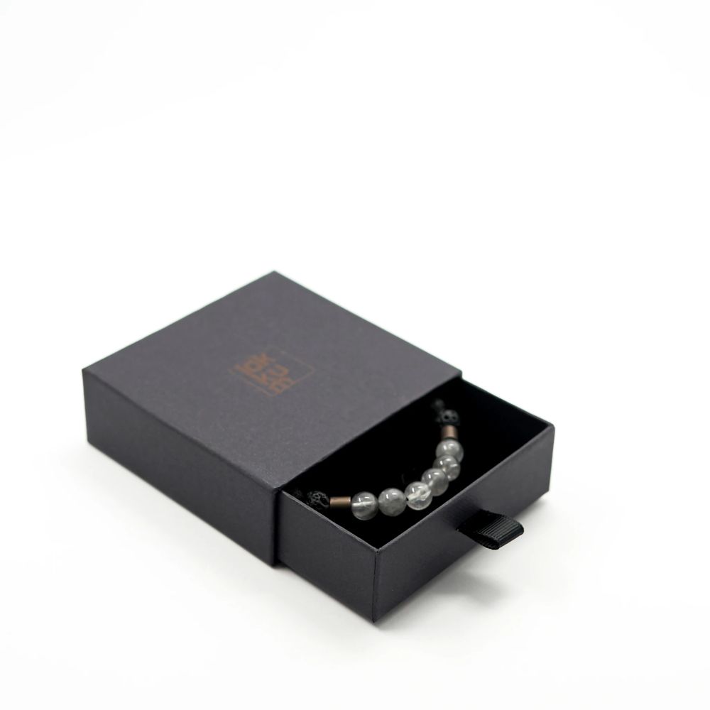 Lava und Quarz Armband in hochwertiger Schachtel