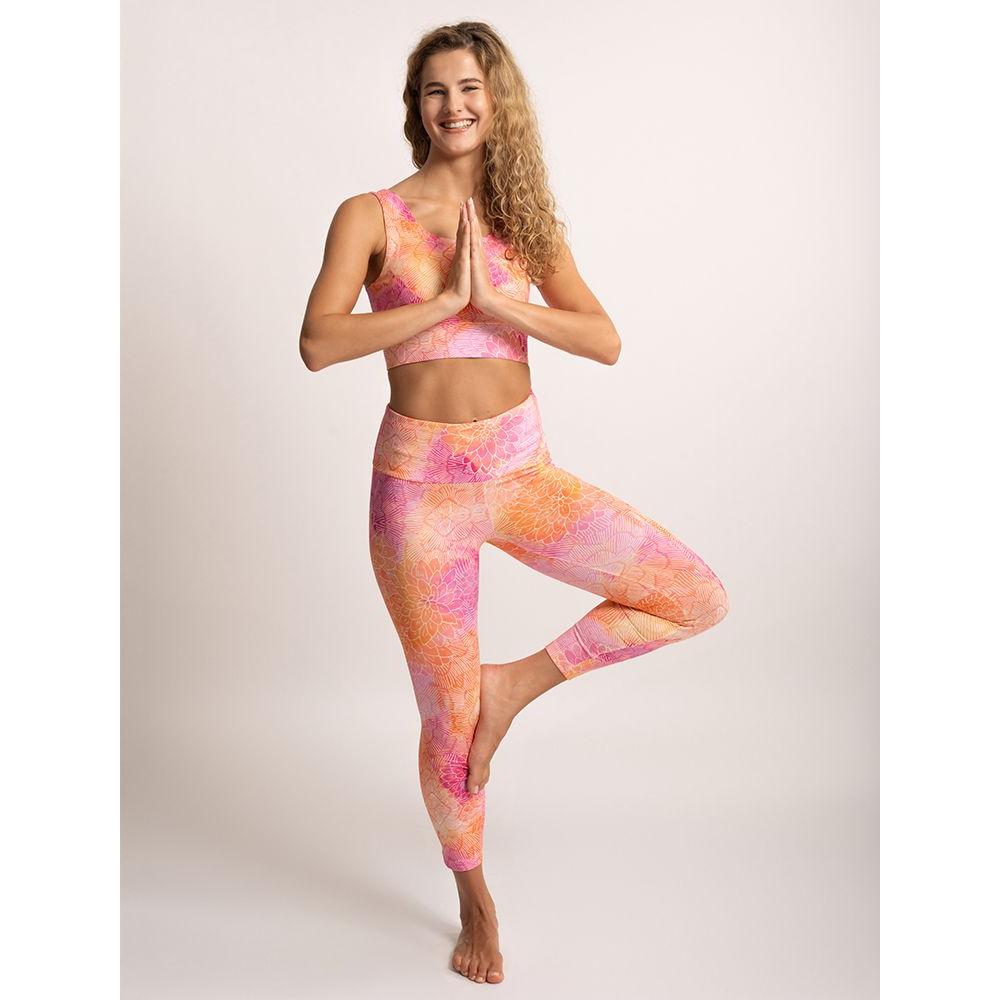 Yoga Set Madhu Yoga Leggings Damen und Bra von Spirit of Om in der Farbe Fuchsia