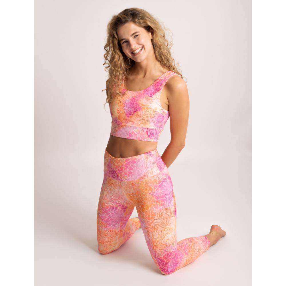 Yoga Outfit Set, Yoga BH Bra Madhu fuchsia und Legging von Spirit of OM