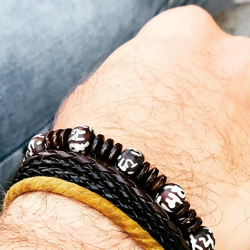 Lokkum Herren Armband Yak Kokosholz Herrenarm