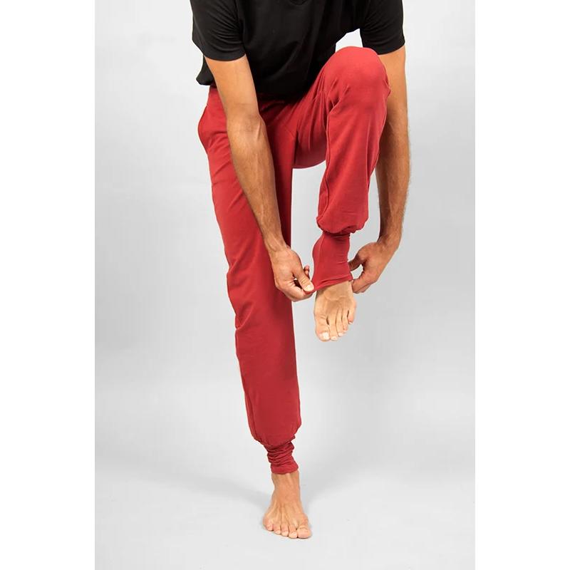Mahan Yogahose Herren – Bordeaux