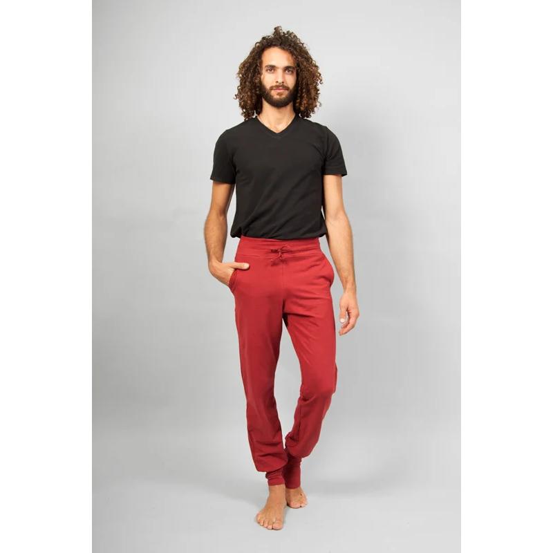 Mahan Yogahose Herren – Bordeaux