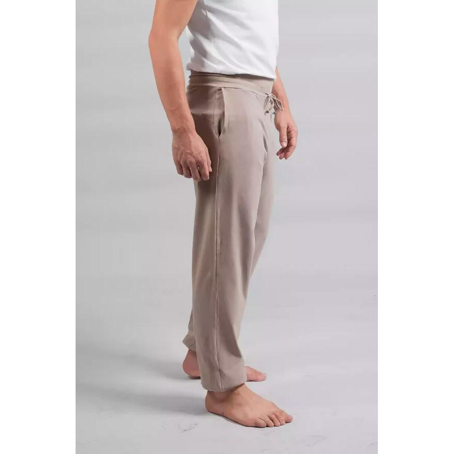 Mahan Yogahose Herren Taupe von Breath of Fire in Seitenansicht