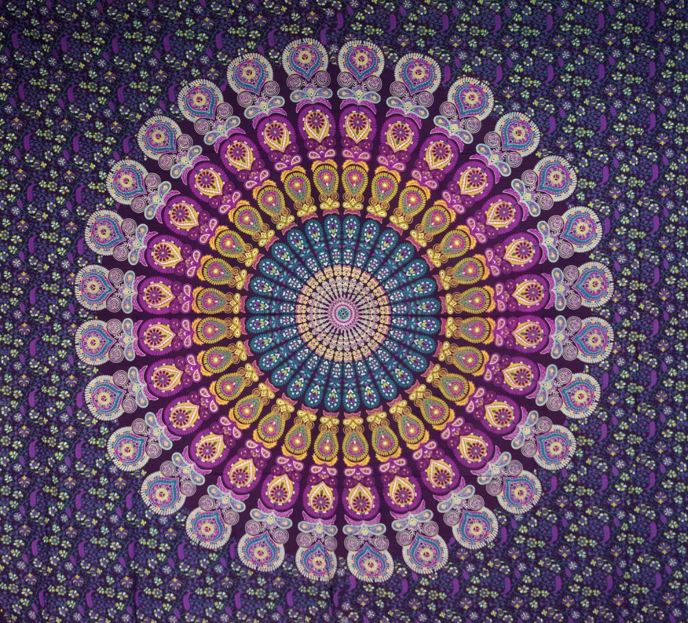 Tagesdecke Indien oder Mandala Wandbehang