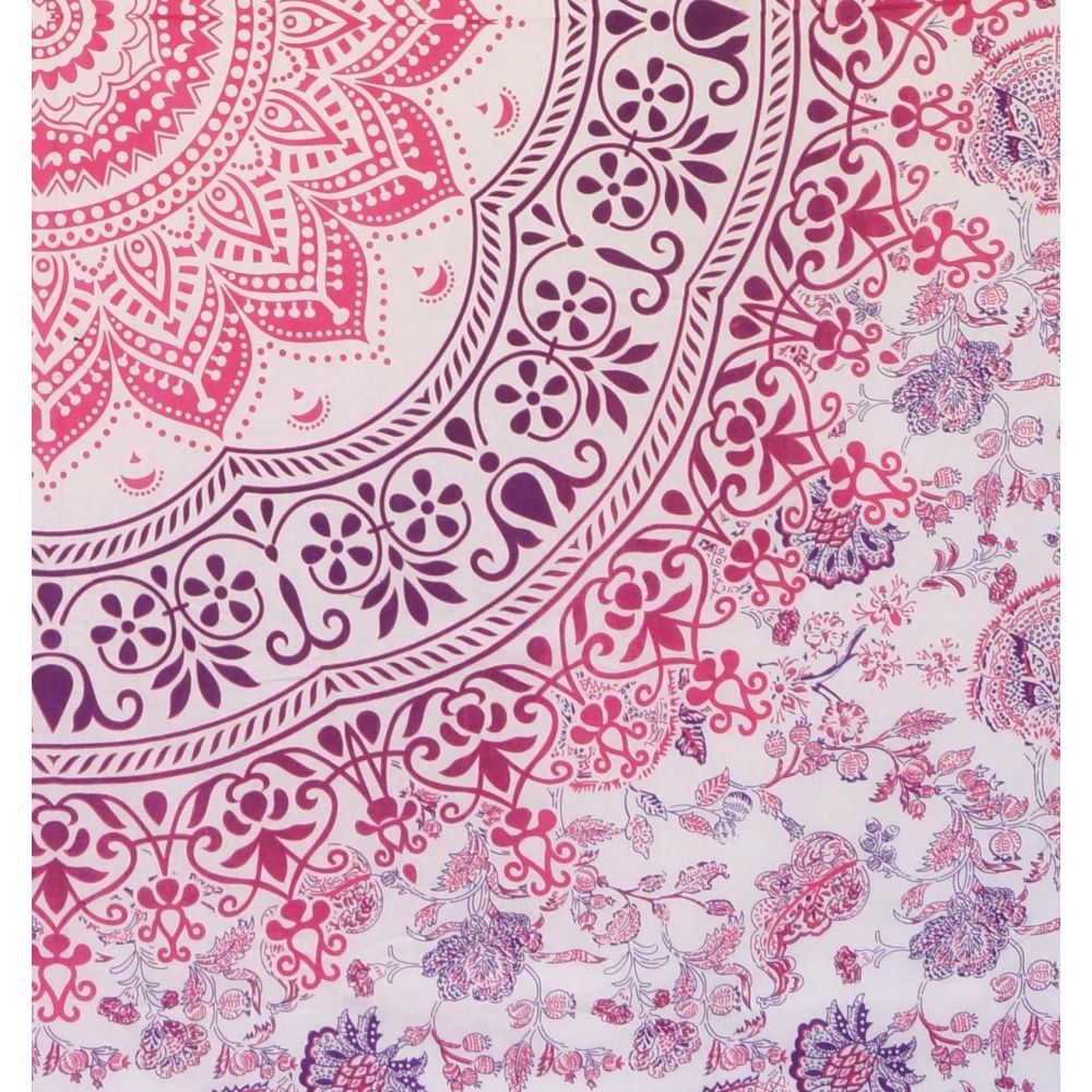 Indisches Tuch Mandala Wandbehang Detail Ansicht