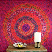 Mandala Wandbehang rot