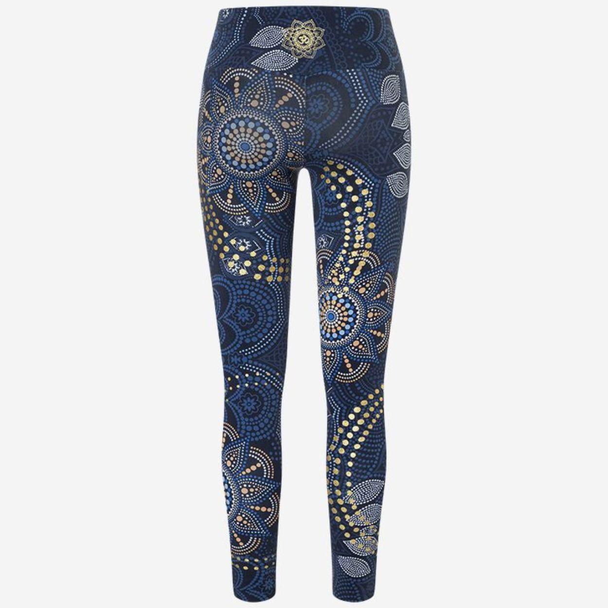 Yoga Leggings Maui in tiefblau Rueckseite