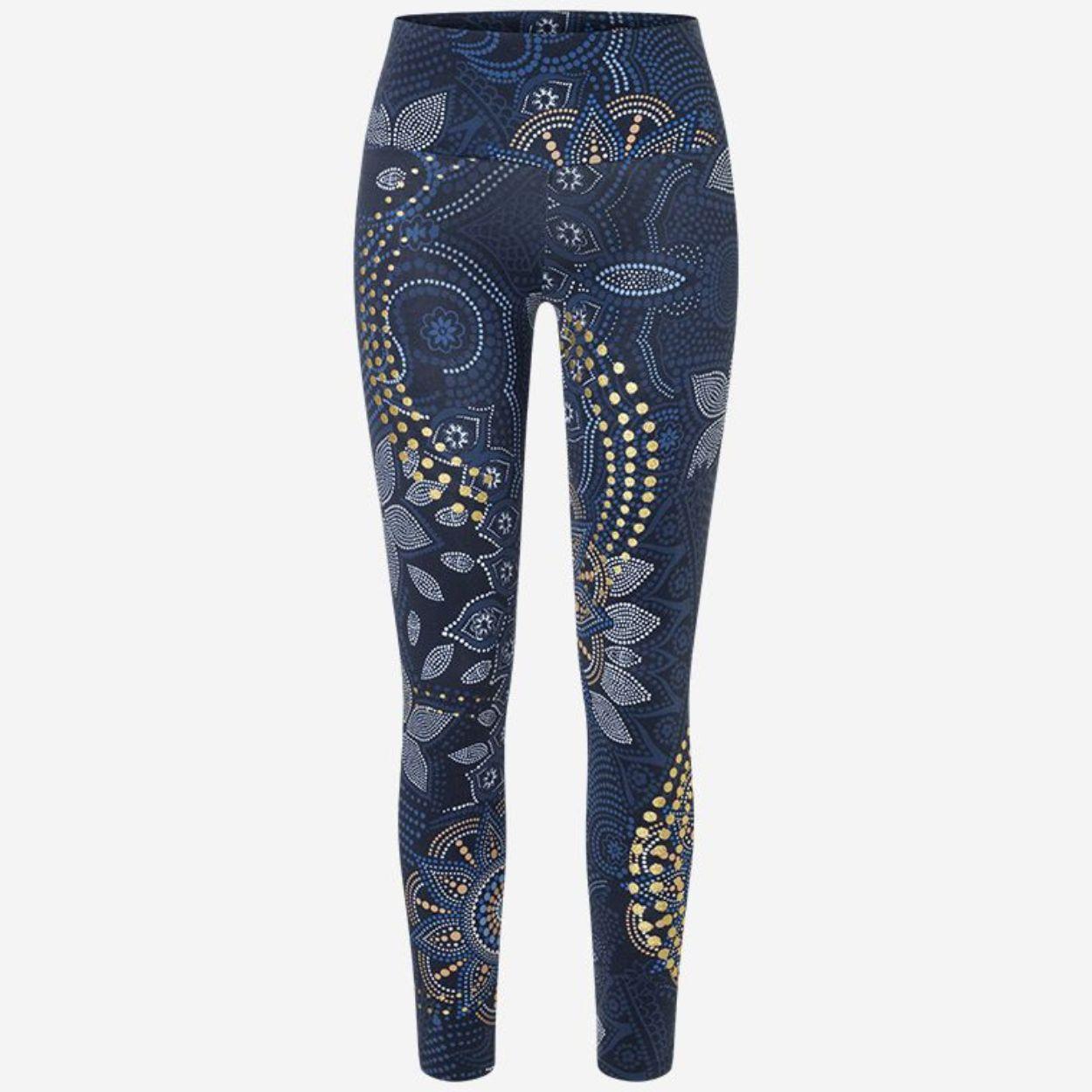 Spirit of OM Yoga Leggings Maui in tiefblau