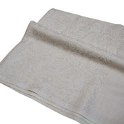 Meditationstuch Meditationsschal zart gemustert in beige ohne Fransen