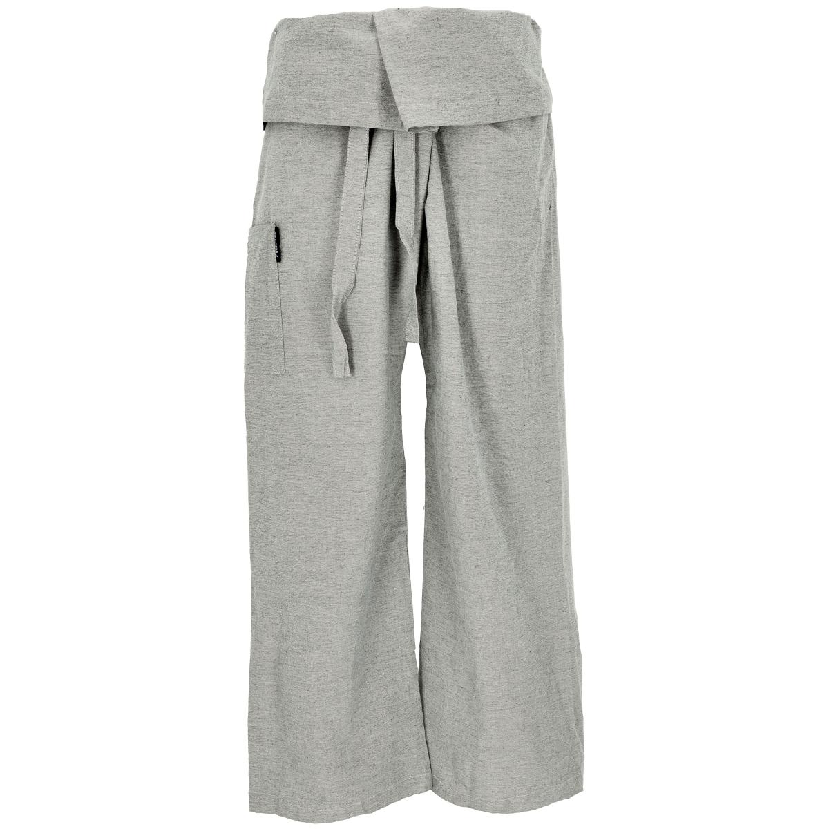 Meditationshose Thai Style grau Vorderseite