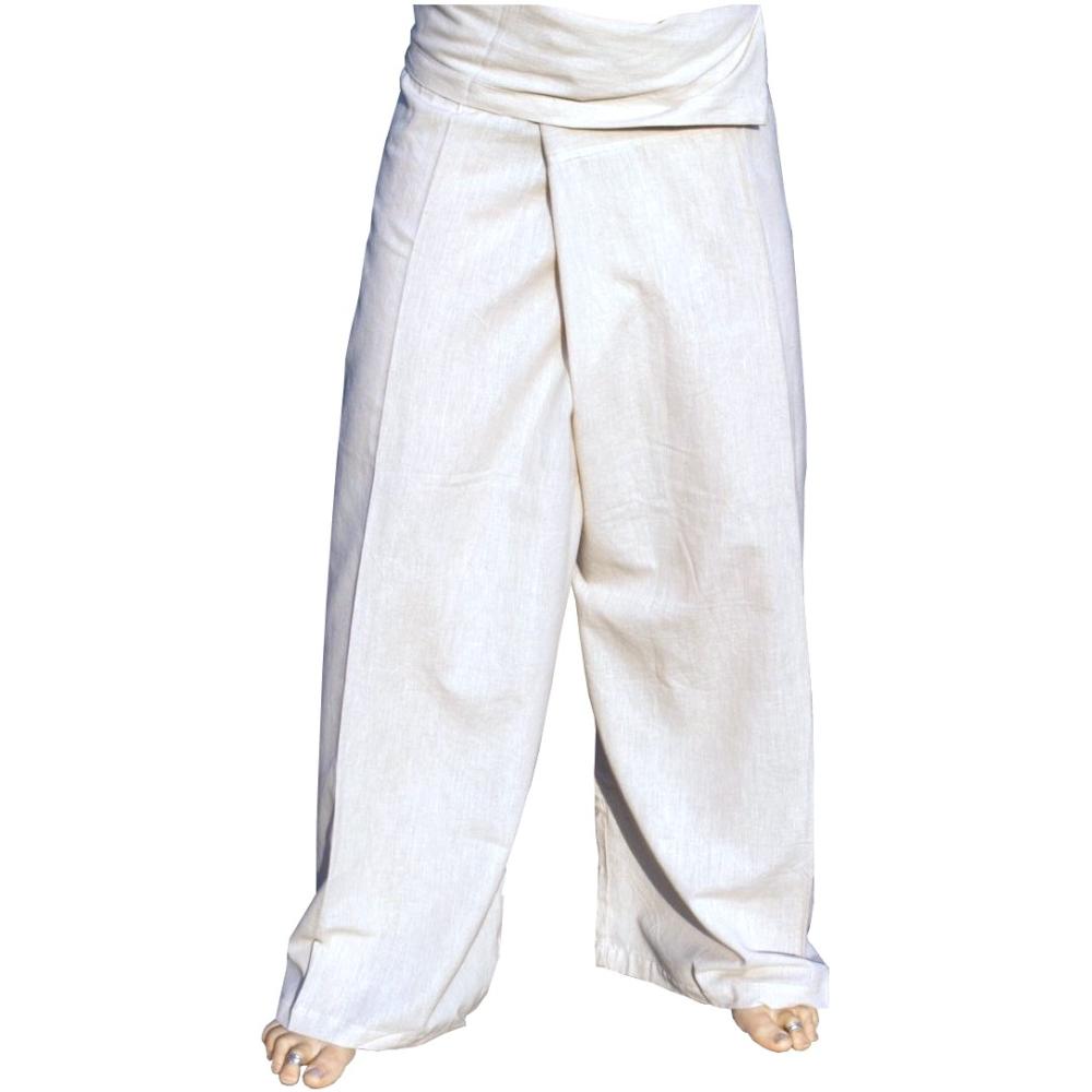 Meditationshose Herren weiss Wickelhose