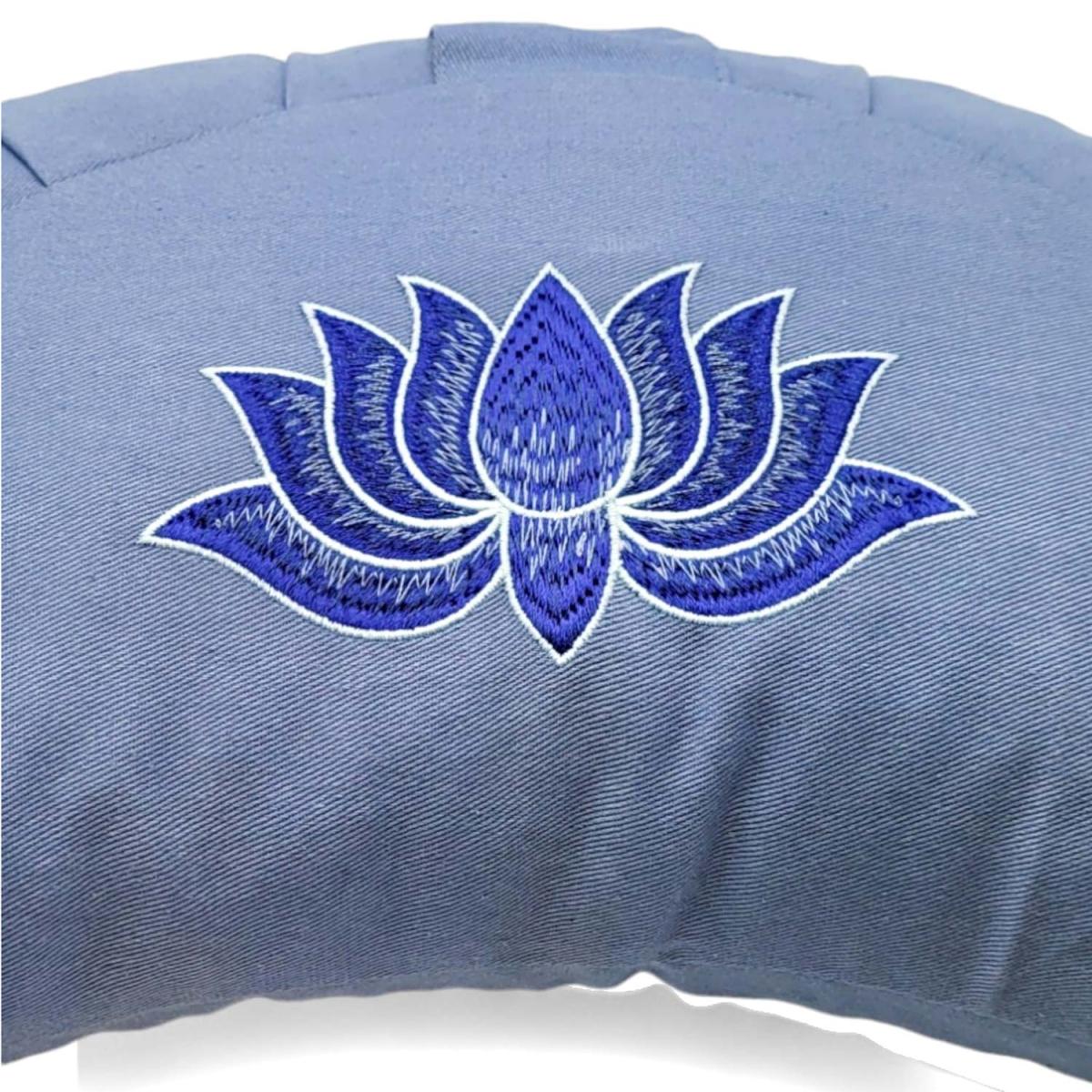 Meditationskissen Halbmond Lotus
