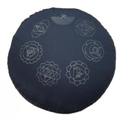 Meditationskissen Chakren schwarz