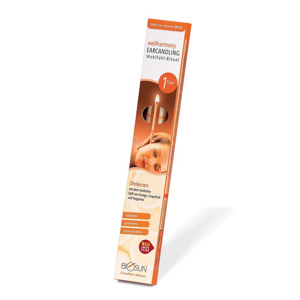 Ohrkerzen Biosun Earcandling wellharmony orange 2er Pack
